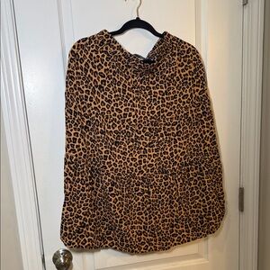 Leopard Print Midi/Maxi Skirt, size small